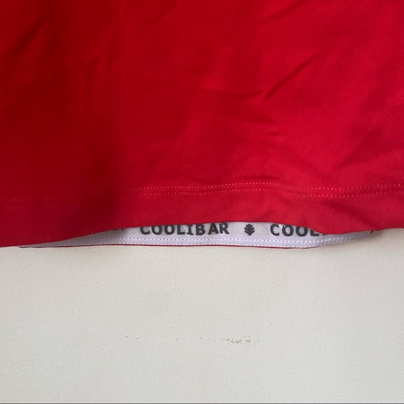 Coolibar UPF 50+ UV Protection Long Sleeve Swim Shirt Poppy Red Size S - Picture 2 of 8